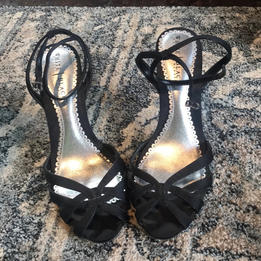 Black heels with ankle strap